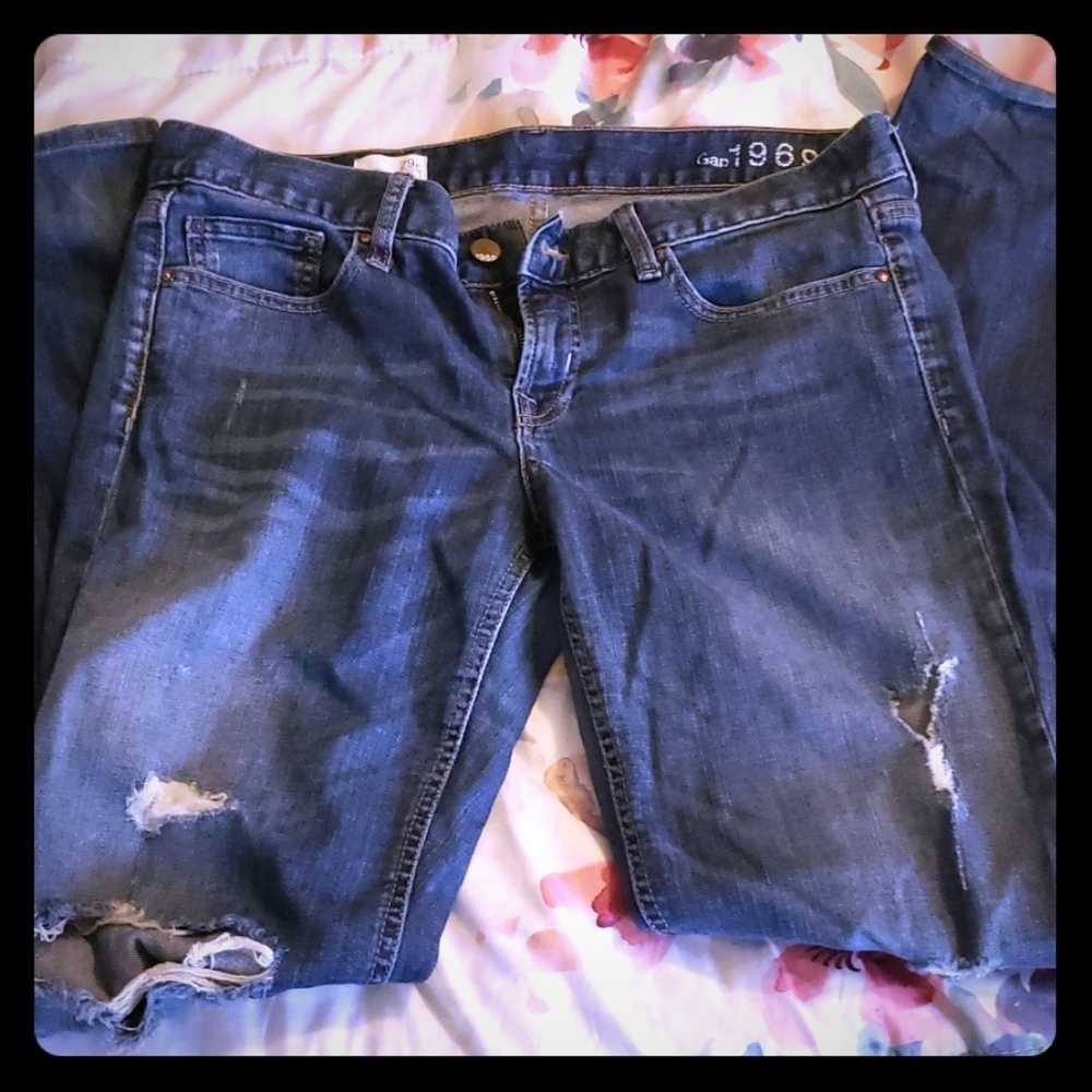 Gap ripped jeans